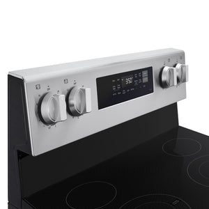 Cuisinière électrique 30 po, 6,3 pi³ Inox avec convection Probake, Air Fry et EasyClean