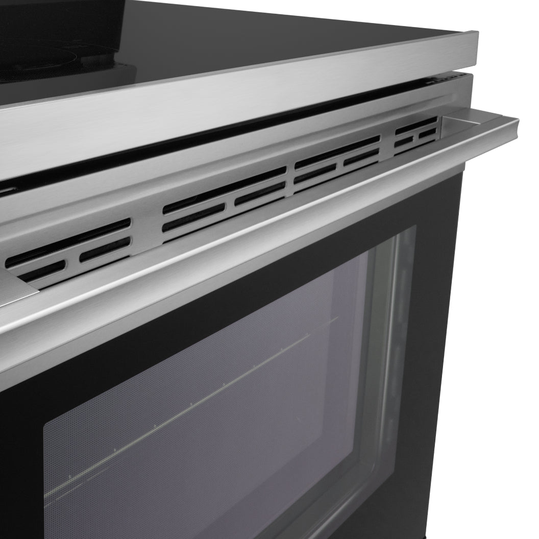 Cuisinière électrique 30 po, 6,3 pi³ Inox avec convection Probake, Air Fry et EasyClean