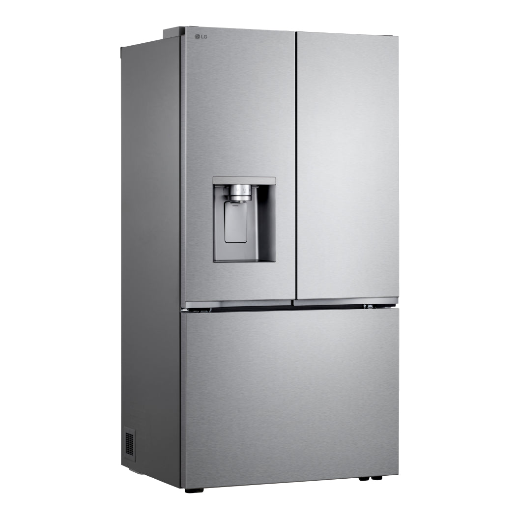 Réfrigérateur porte française à profondeur comptoir 36 po, 24 pi³ 3 portes Inox avec Wi-Fi et distributeur d'eau/glaçons