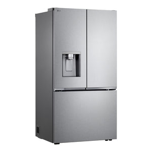 Réfrigérateur porte française à profondeur comptoir 36 po, 24 pi³ 3 portes Inox avec Wi-Fi et distributeur d'eau/glaçons