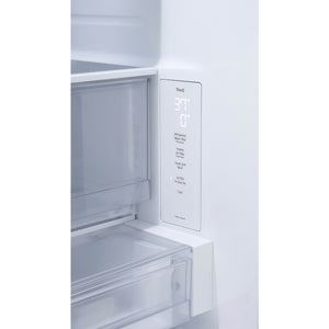 Réfrigérateur porte française à profondeur comptoir 36 po, 24 pi³ 3 portes Inox avec Wi-Fi et distributeur d'eau/glaçons