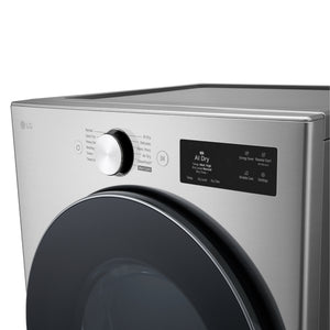 Sécheuse électrique 27 po, 7,4 pi³ Acier graphite avec TurboSteam et détecteur IA