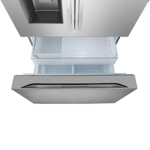 Réfrigérateur porte française à profondeur de comptoir 36 po, 31 pi³ 3 portes Inox avec Wi-Fi et distributeur d'eau/glaçons