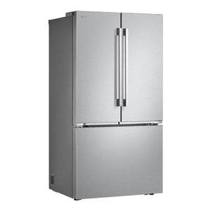 Réfrigérateur porte française à profondeur comptoir 36 po, 32 pi³ 3 portes Inox avec distributeur d'eau interne