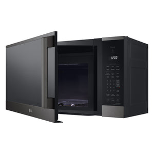 Micro-ondes à hotte intégrée 30 po, 1,8 pi³ Inox noir avec WideView et EasyClean