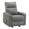 Fauteuil berçant et inclinable en tissu ou aspect cuir