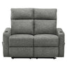 Causeuse inclinable en tissu ou aspect cuir
