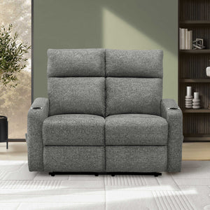 Causeuse inclinable en tissu ou aspect cuir