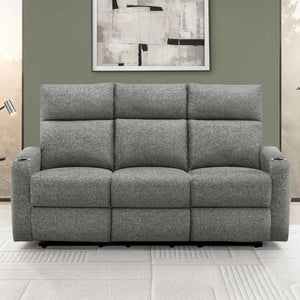 Sofa inclinable en tissu ou aspect cuir