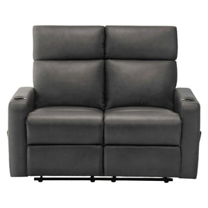Causeuse inclinable en tissu ou aspect cuir