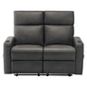 Causeuse inclinable en tissu ou aspect cuir