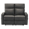 Causeuse inclinable en tissu ou aspect cuir