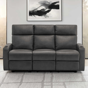 Sofa inclinable en tissu ou aspect cuir