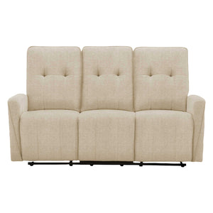 Sofa motorisé en tissu avec ports USB intégrés
