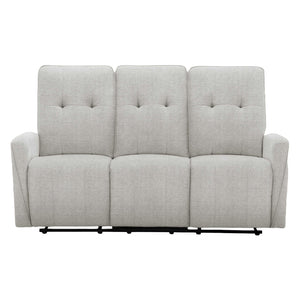 Sofa motorisé en tissu avec ports USB intégrés