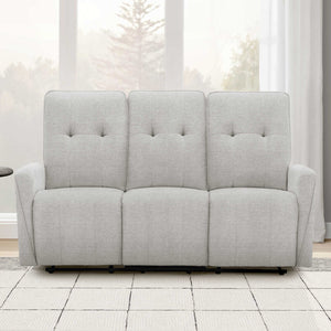 Sofa motorisé en tissu avec ports USB intégrés