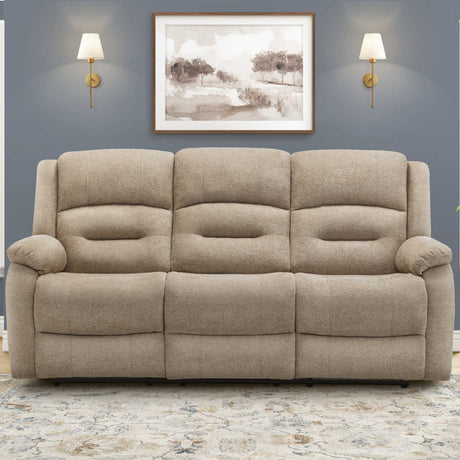 Sofa motorisé en tissu avec ports USB intégrés
