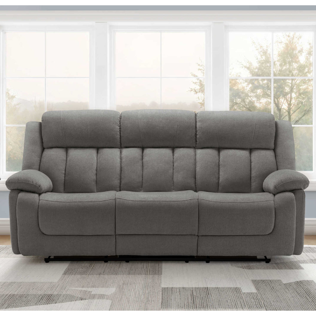 Sofa motorisé en tissu avec ports USB intégrés