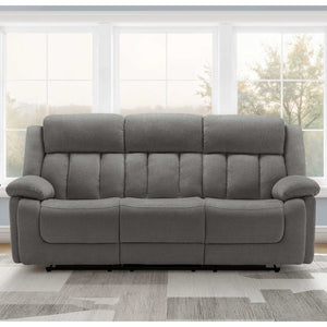 Sofa motorisé en tissu avec ports USB intégrés