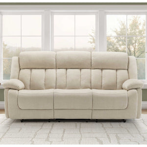 Sofa motorisé en tissu avec ports USB intégrés