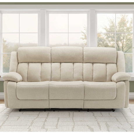 Sofa motorisé en tissu avec ports USB intégrés