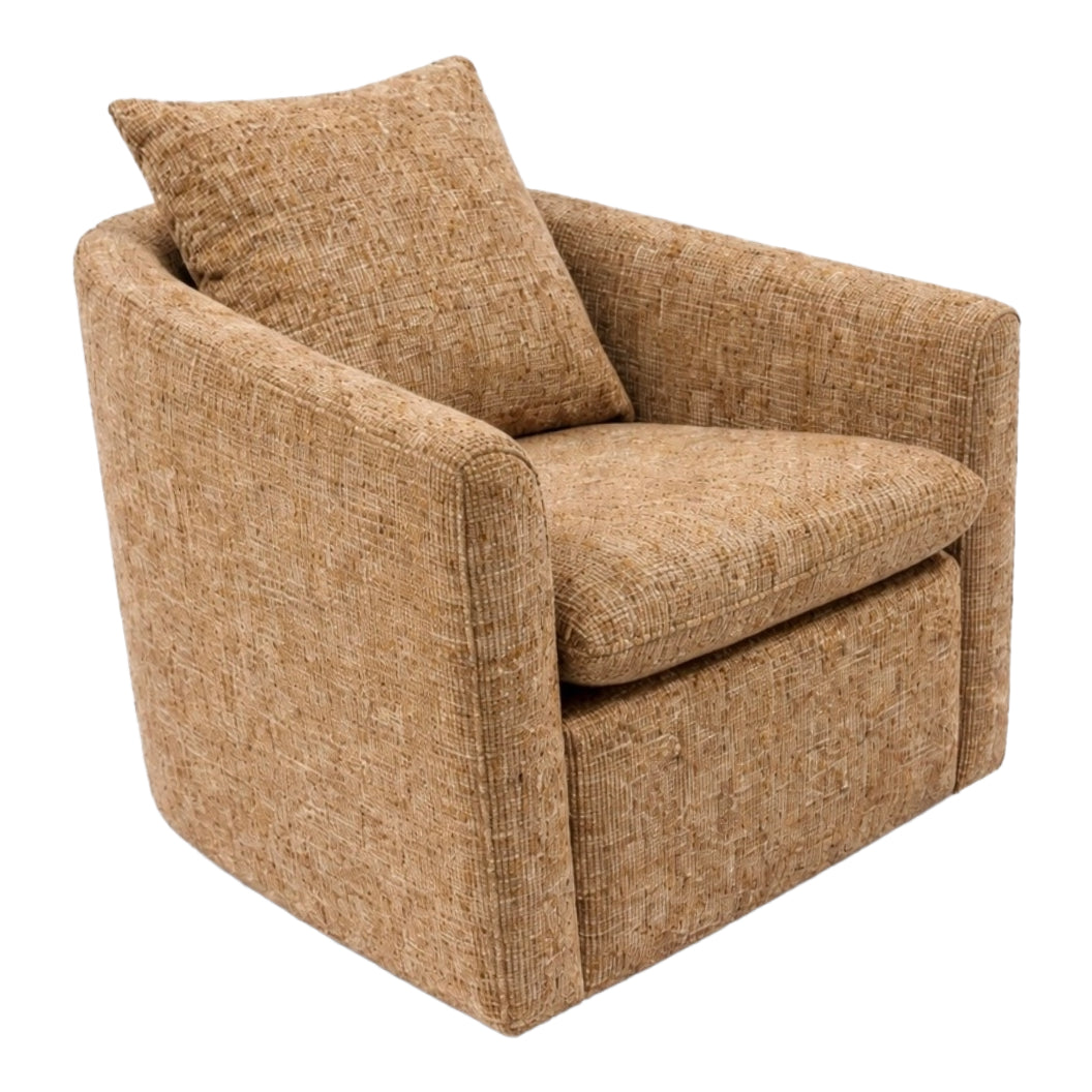 Fauteuil pivotant en tissu - Evan