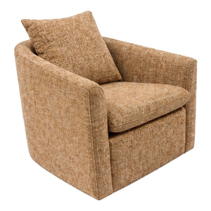 Fauteuil pivotant en tissu - Evan