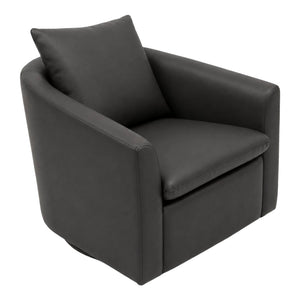 Fauteuil pivotant en tissu - Evan