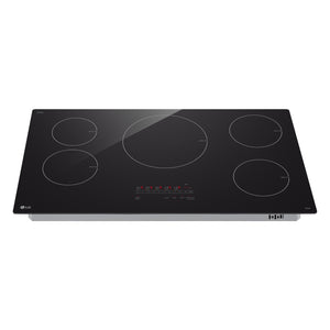 Plaque de cuisson à induction 36 po, Noir à 5 zones avec UltraHeat™ & SmoothTouch®