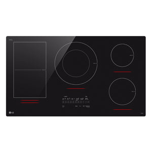 Plaque de cuisson à induction 36 po, Noir à 5 zones avec UltraHeat™ & SmoothTouch®