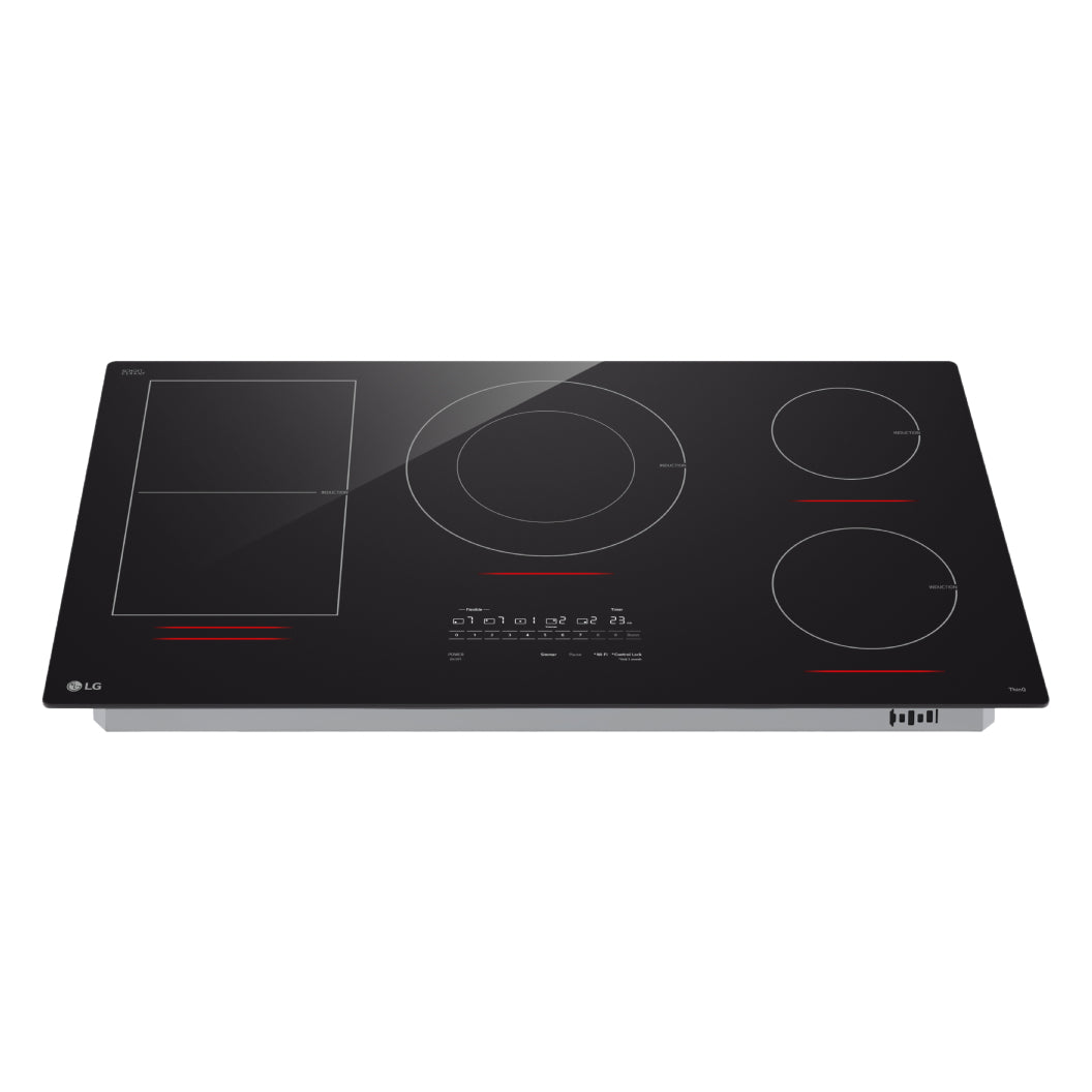 Plaque de cuisson à induction 36 po, Noir à 5 zones avec UltraHeat™ & SmoothTouch®