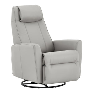 Fauteuil berçant, pivotant et inclinable motorisé en cuir - 2560