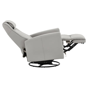 Fauteuil berçant, pivotant et inclinable motorisé en cuir - 2560