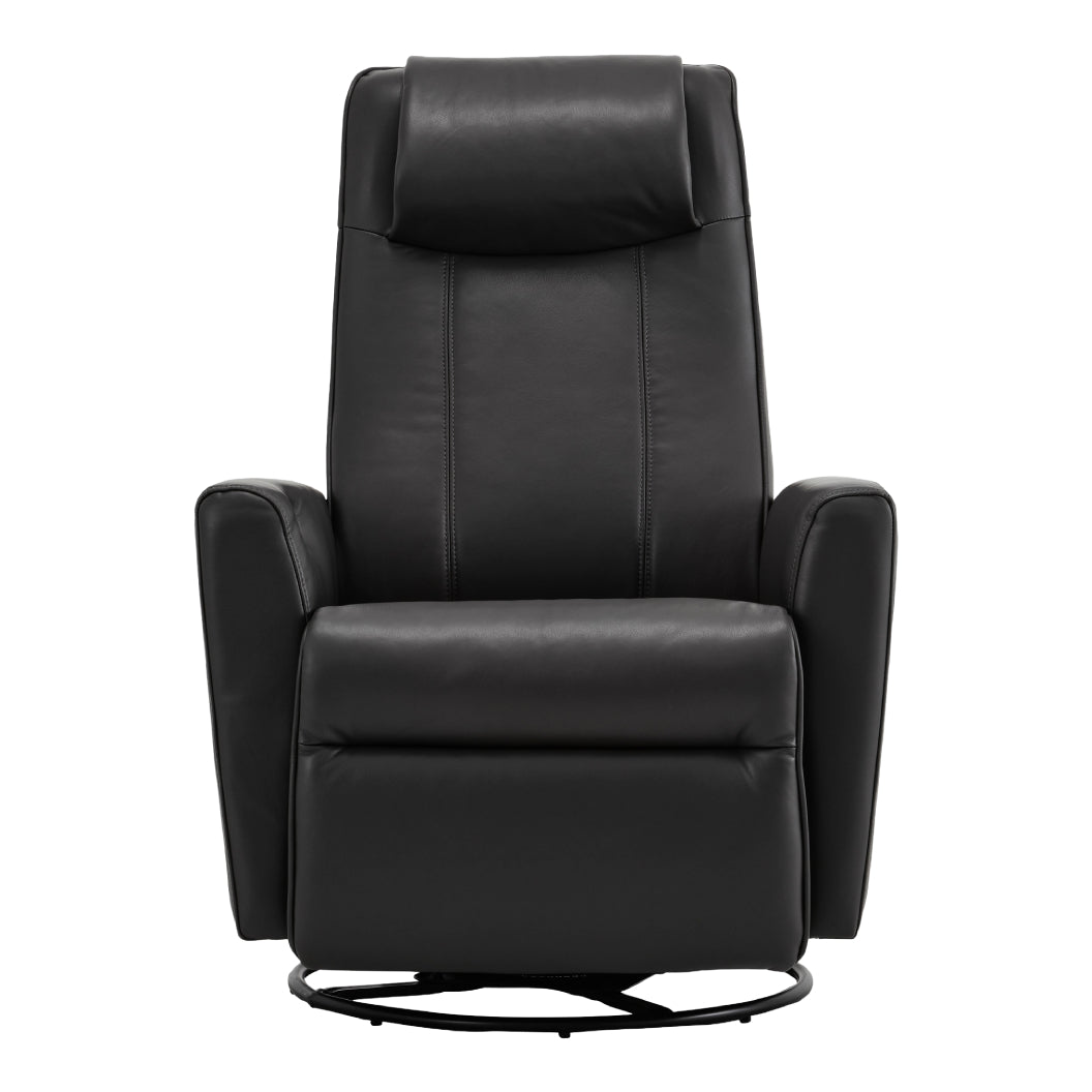 Fauteuil berçant, pivotant et inclinable motorisé en cuir - 2561