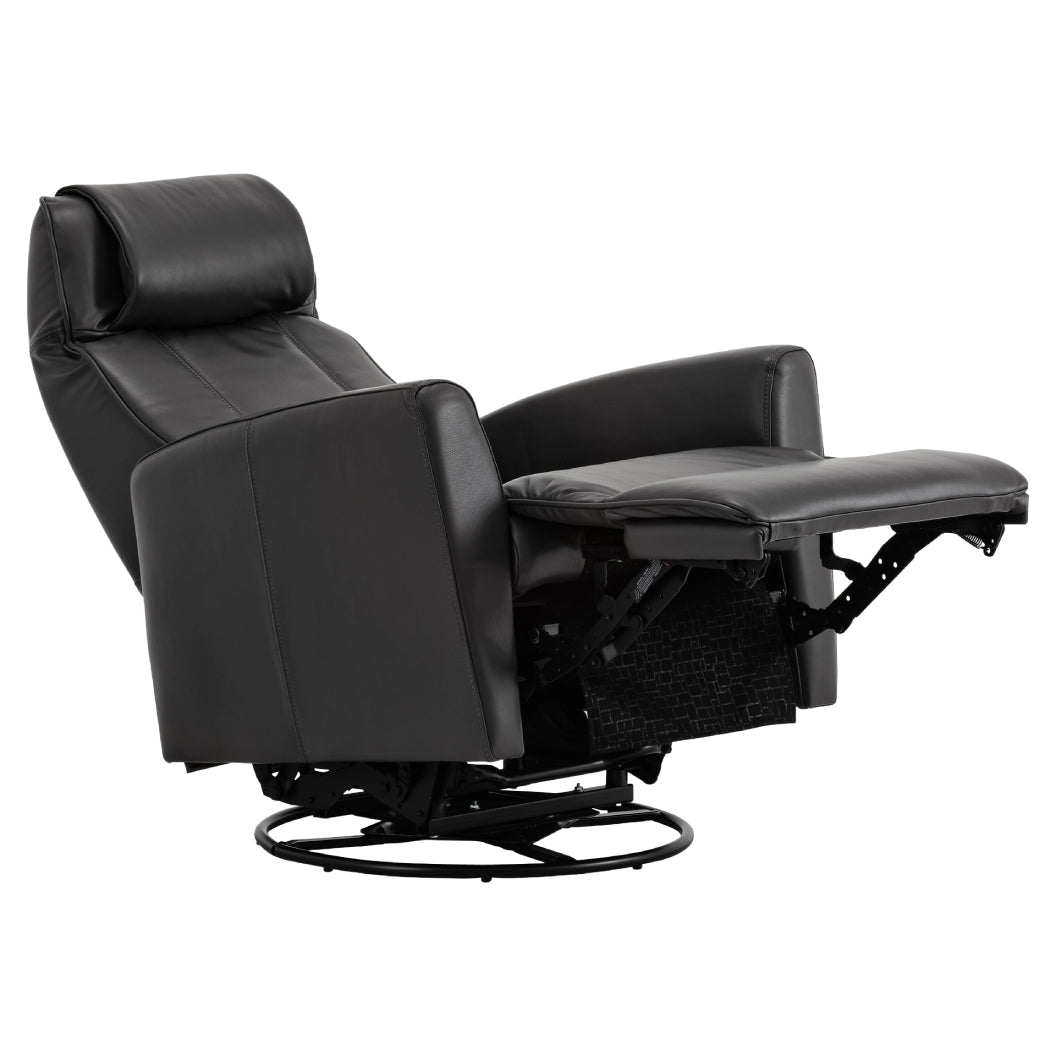 Fauteuil berçant, pivotant et inclinable motorisé en cuir - 2561