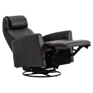 Fauteuil berçant, pivotant et inclinable motorisé en cuir - 2561