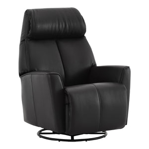 Fauteuil berçant, pivotant et inclinable motorisé en cuir - 2580