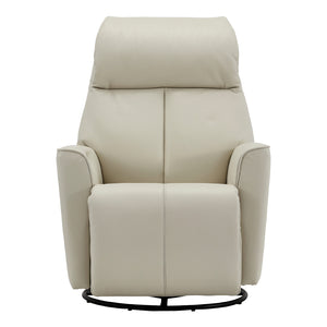 Fauteuil berçant, pivotant et inclinable motorisé en cuir - 2581