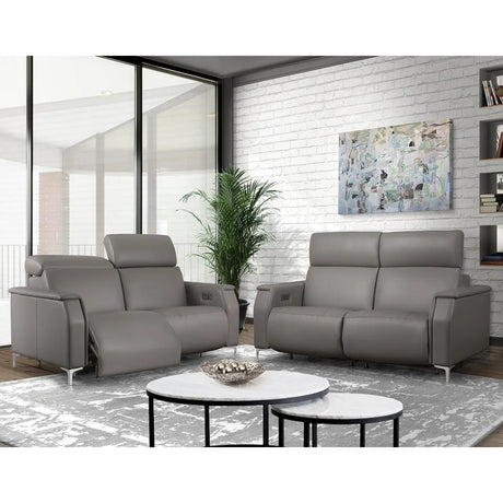 Sofa condo stationnaire en cuir - Roma