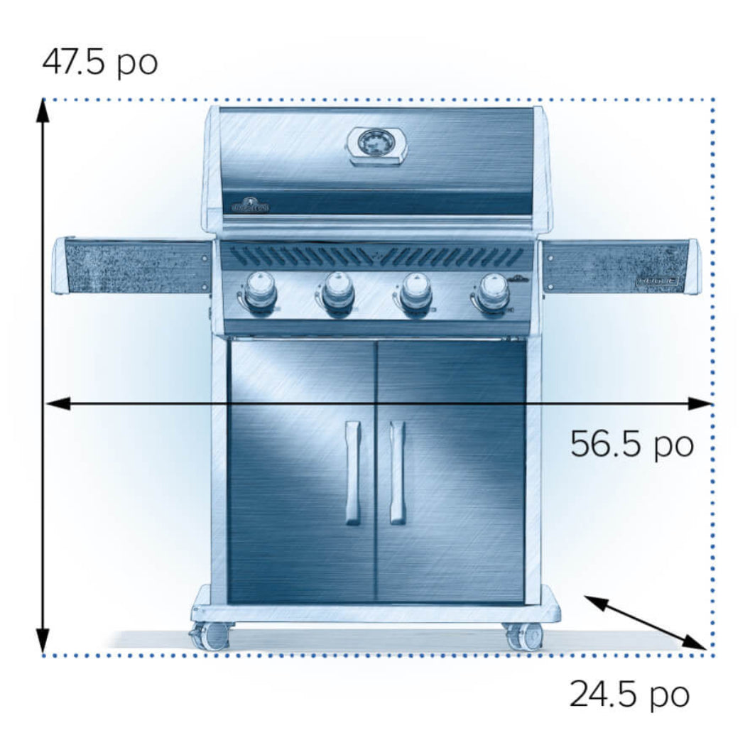 Barbecue au gaz propane 48 000 BTU - Rogue® 525