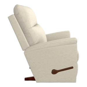 Fauteuil berçant et inclinable en cuir beige pâle - Norton
