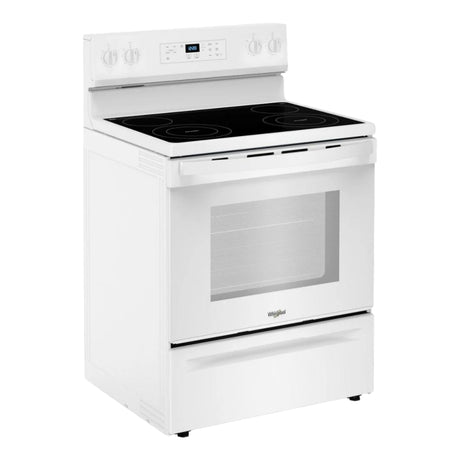 Cuisinière électrique 30 po, 5,3 pi³ Blanc avec Éléments FlexHeat™ et Sans préchauffage