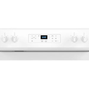 Cuisinière électrique 30 po, 5,3 pi³ Blanc avec Éléments FlexHeat™ et Sans préchauffage
