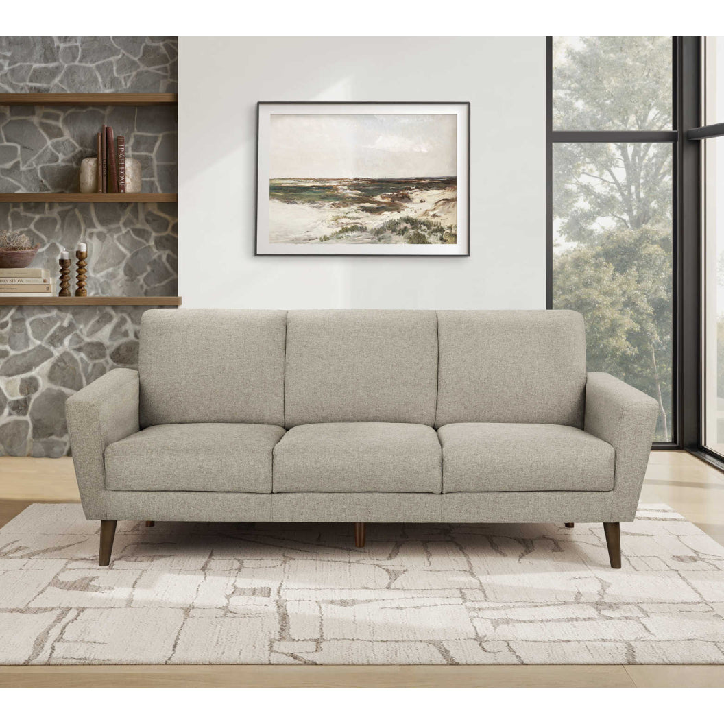 Sofa en tissu brun clair