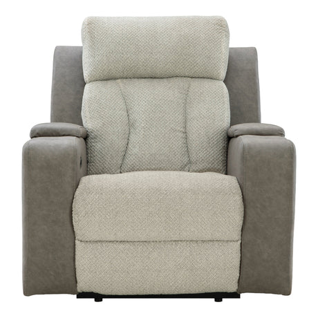 Fauteuil inclinable motorisé en tissu/aspect cuir gris avec lombaire chauffant et massant - Branthorpe