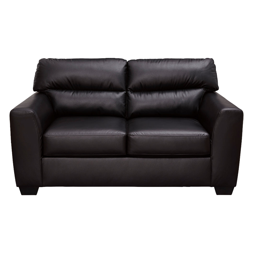 Causeuse aspect cuir noir - Glennbre
