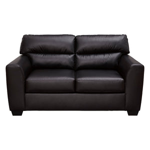 Causeuse aspect cuir noir - Glennbre