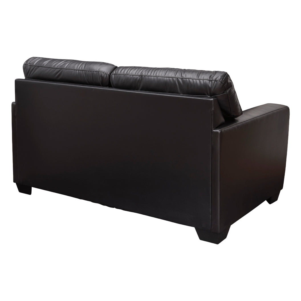 Causeuse aspect cuir noir - Glennbre