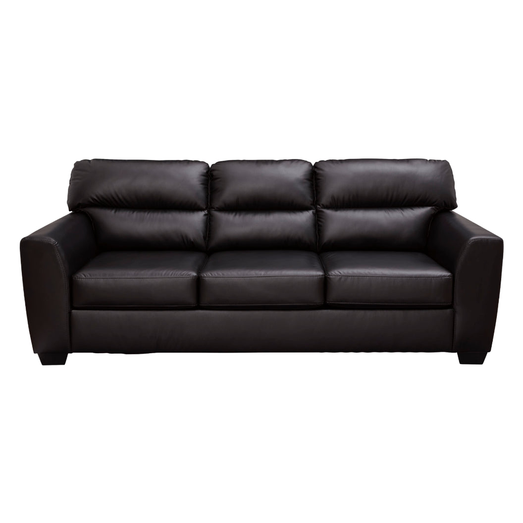 Sofa aspect cuir noir - Glennbre
