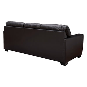 Sofa aspect cuir noir - Glennbre
